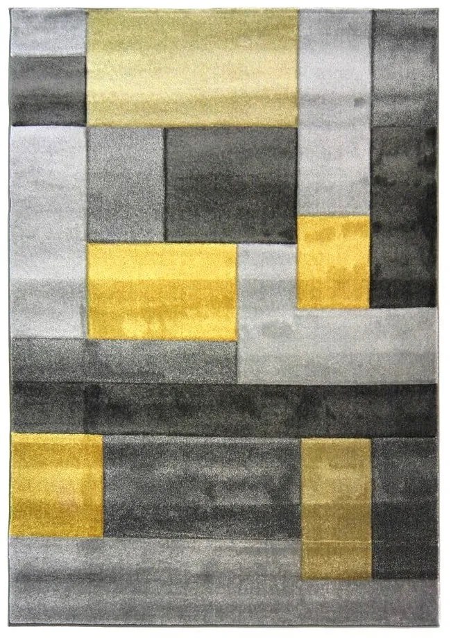 Covor Flair Rugs Cosmos, 120 x 170 cm, gri - galben