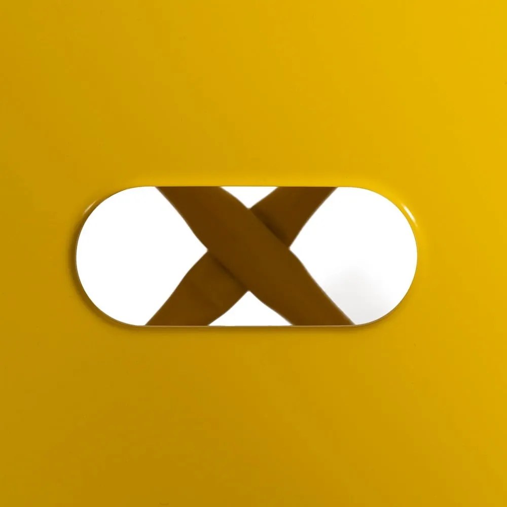 Set de scaune de bar galben 2 buc. din metal (înălțime șezut 61 cm) – Ixia