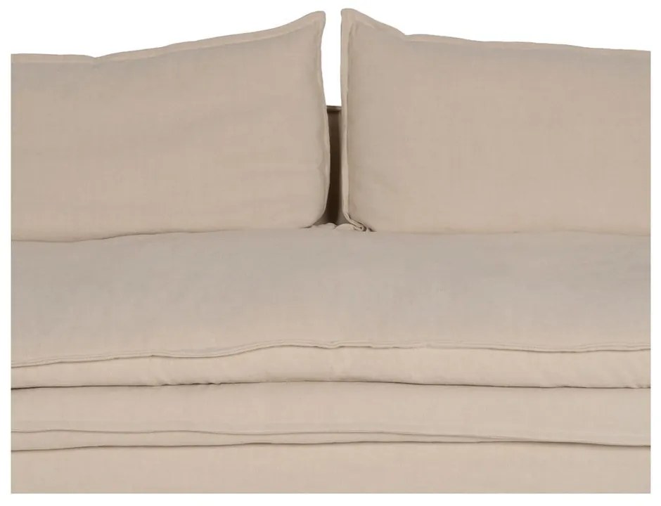 Canapea crem cu tapițerie din in 210 cm – Ixia