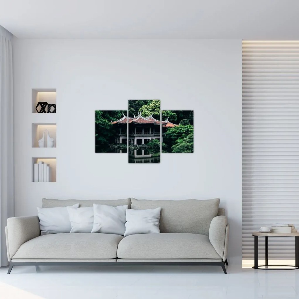 Tablou cu grădina japoneză națională (90x60 cm)
