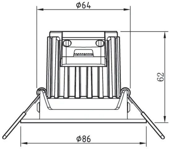 Philips ABROSA LED lampa baie dimabilă 1x9W 230V IP44