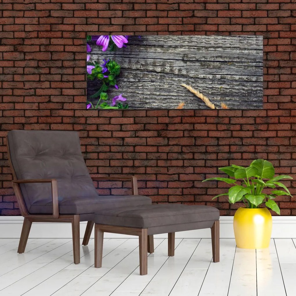 Tablou - flori de câmp (120x50 cm)