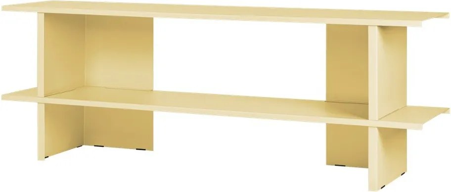 Etajeră galbenă din metal 160x57x37 cm Hes – noo.ma