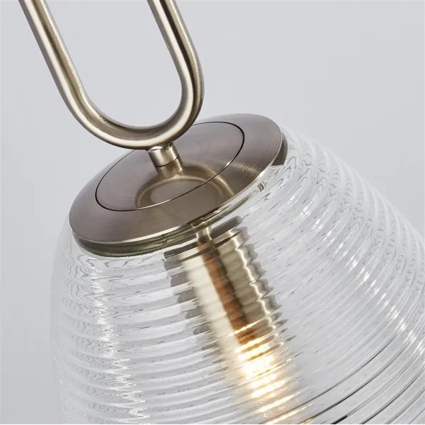 Lustră pe cablu ELIXIR 1xE27/60W/230V transparentă Searchlight 43581-1SN