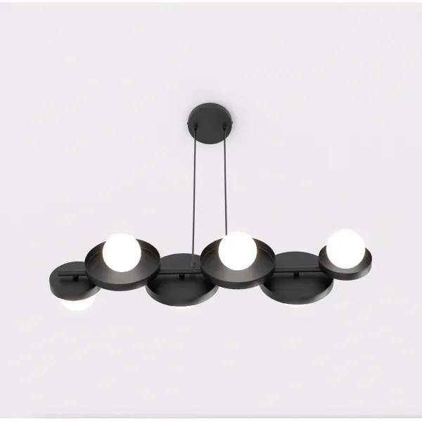 Lustră cu cablu MODEL 6xG9/8W/230V neagră