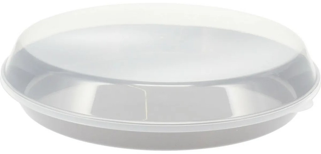 Castron de servit EH din plastic cu capac 35,5 x8,5 cm, gri