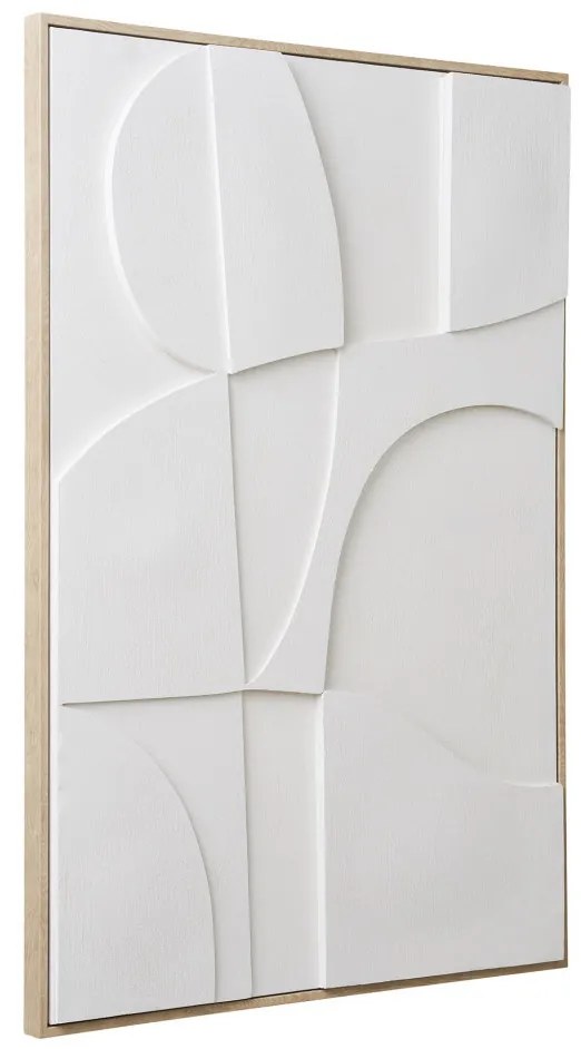 Madeline relief pe pânză, alb, nr.2 60x90 cm