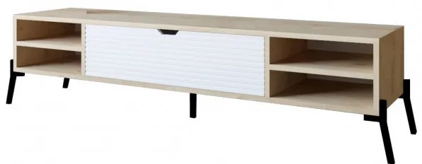 Comoda TV Santa - Sapphire Oak, Alb