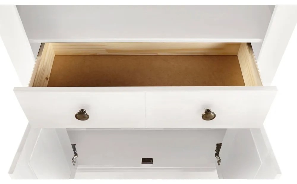 Bibliotecă albă din lemn de pin 181x31 cm Mille – Støraa