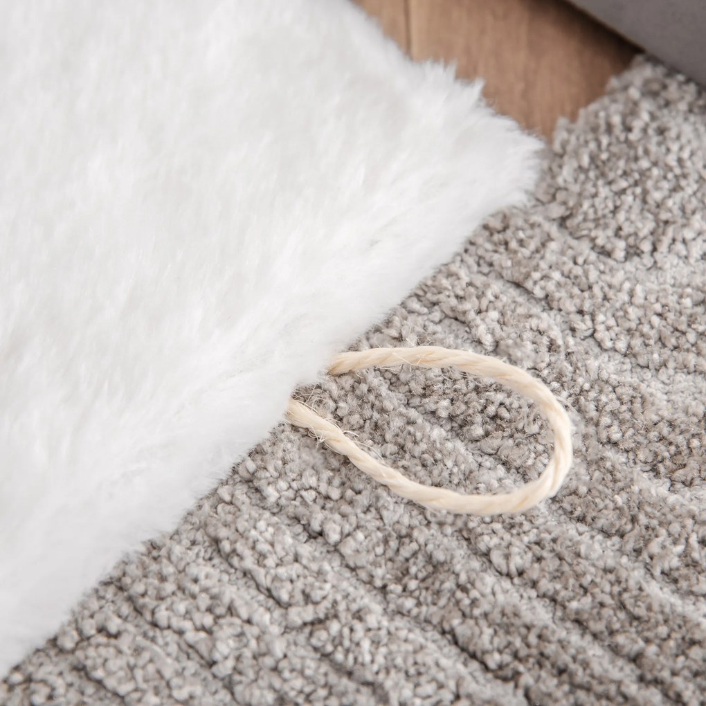 Casuta pentru Pisici de Interior PawHut, 63.5x37x40cm, Gri | Aosom RO