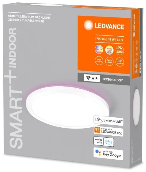 Plafonieră LED RGBW dimabilă SMART+ ORBIS LED/19W/230V Wi-Fi Ledvance