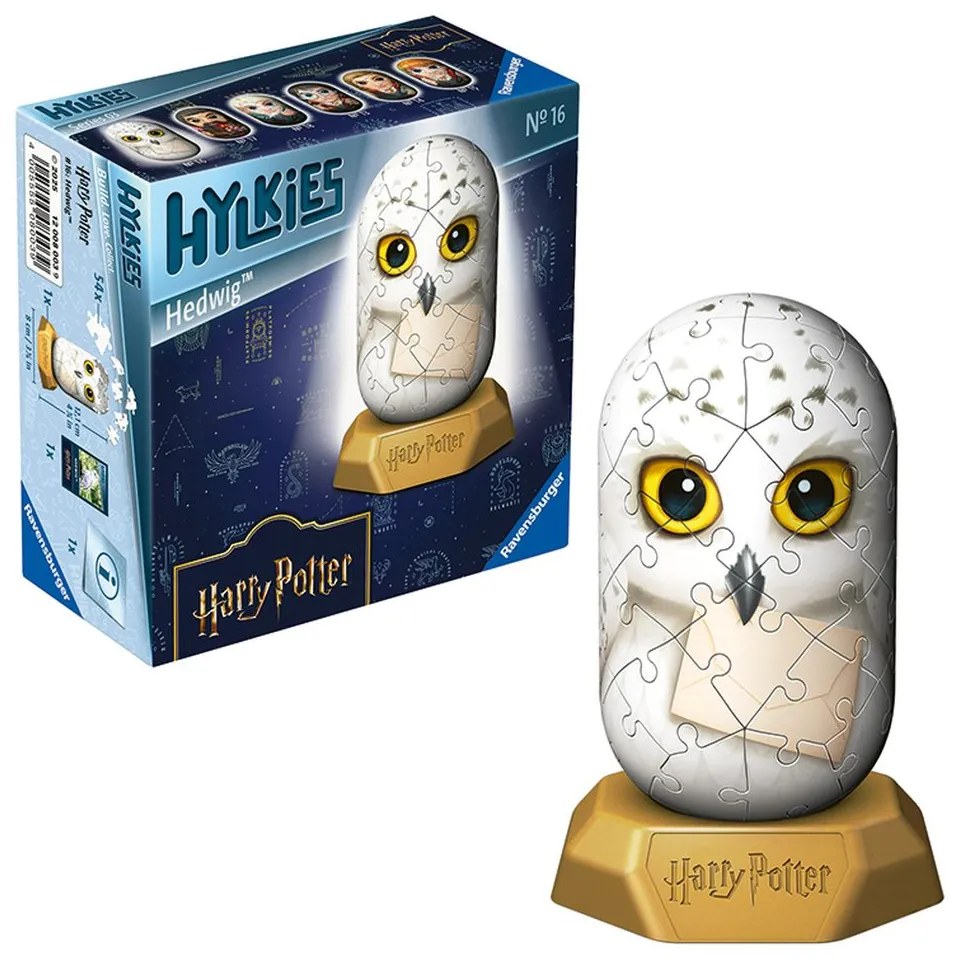 PUZZLE 3D HYLKIES HARRY POTTER MINI FIGURINA DE COLECTIE HEDWIG 54 PIESE - RAVENSBURGER (RVS3D08003)