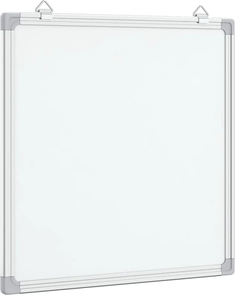 vidaXL Tablă magnetică, alb, 40x40x1,7 cm, aluminiu