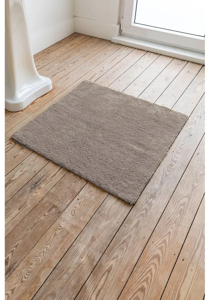 Covoraș din bumbac pentru baie Tiseco Home Studio Luca, 60 x 60 cm, maro