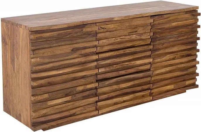 Comoda eleganta din lemn de trandafir Relief 160cm Sheesham