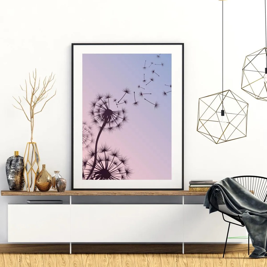 Poster - Fulgi de păpădii (A4)