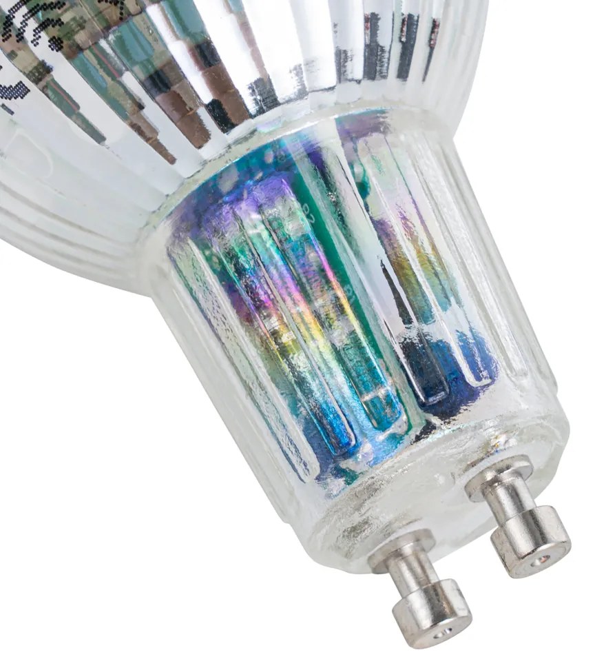 Set de 5 becuri LED inteligente GU10 50mm, reglabile, 4,7W, 345 lm, 2700-6500K