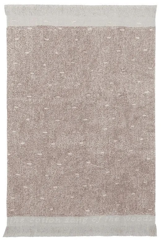 Covor bej lavabil/țesut manual din bumbac 140x200 cm Woods Symphony Linen – Lorena Canals
