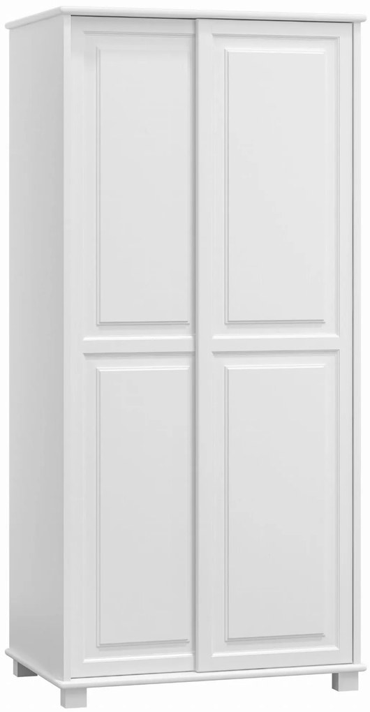 Dulap din lemn de pin 90 cm uși glisante cuier 2D nr6, culori