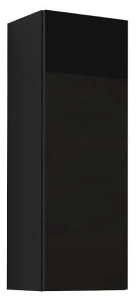 Dulap de perete Zylia 90 (Negru + Negru lucios ). 1058211