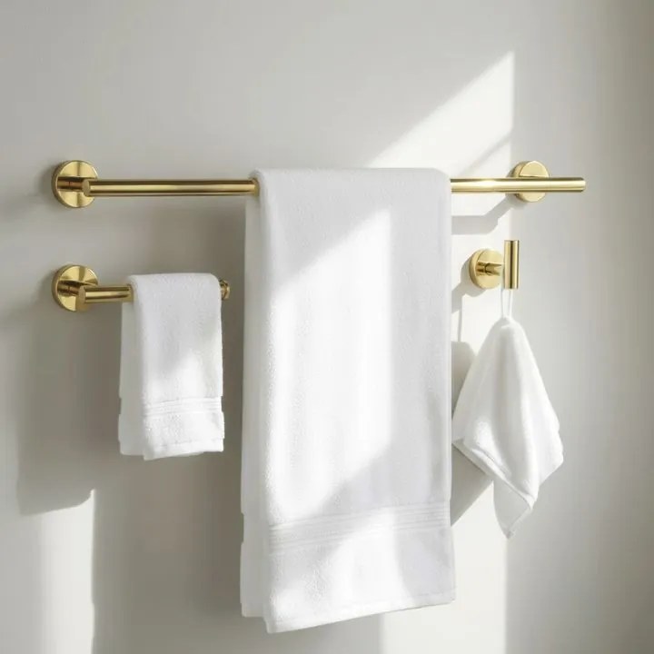 Set accesorii pentru baie Ari auriu 4 piese