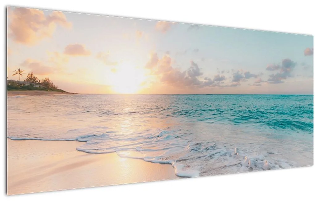 Tablou - Plaja de vis (120x50 cm)