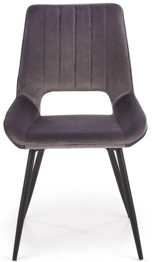 Scaun de bucaterie Thesia, gri/negru