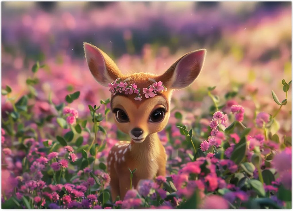 Tablou - Căprioară Drăgălașă (70x50 cm)