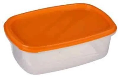 Cutie alimentară de 400 ml, Dreptunghiular, Portocaliu