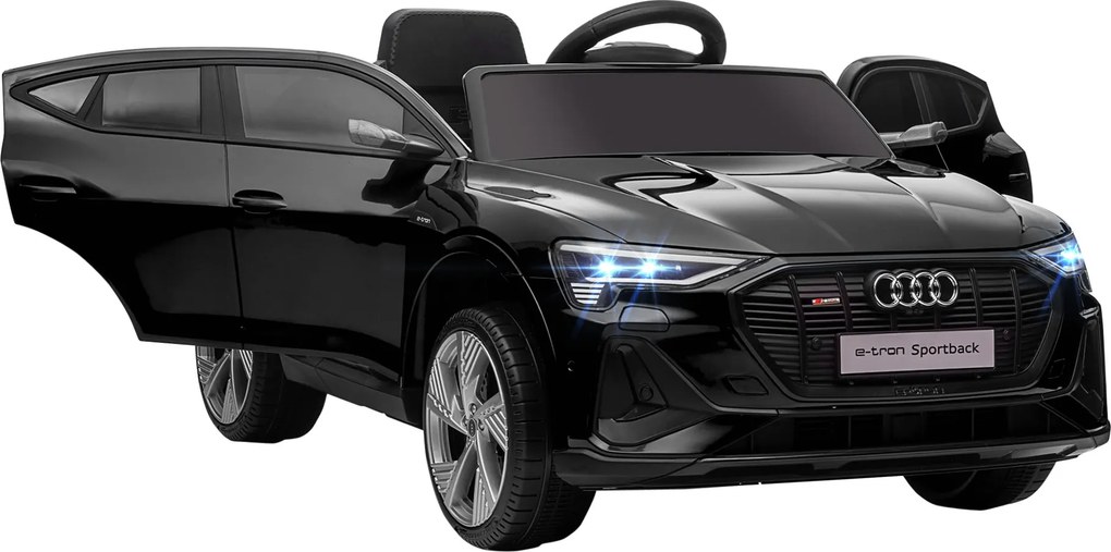 Masina sport electrica pentru copii , jucarie cu motor 12V alimentat cu doua baterii, Negru HOMCOM | Aosom Romania