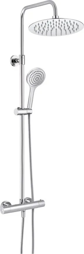 Coloana de dus cu baterie termostatata Rubineta Olo+Thermo finisaj crom lucios