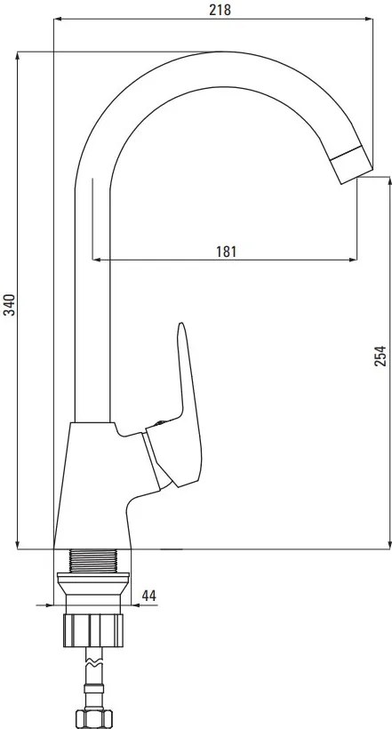 Robinet lavoar / chiuveta din seria Boro finisaj negru BMO N62M