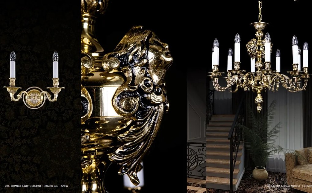 Candelabru LUX 10 brate, diam.71cm MONA X.