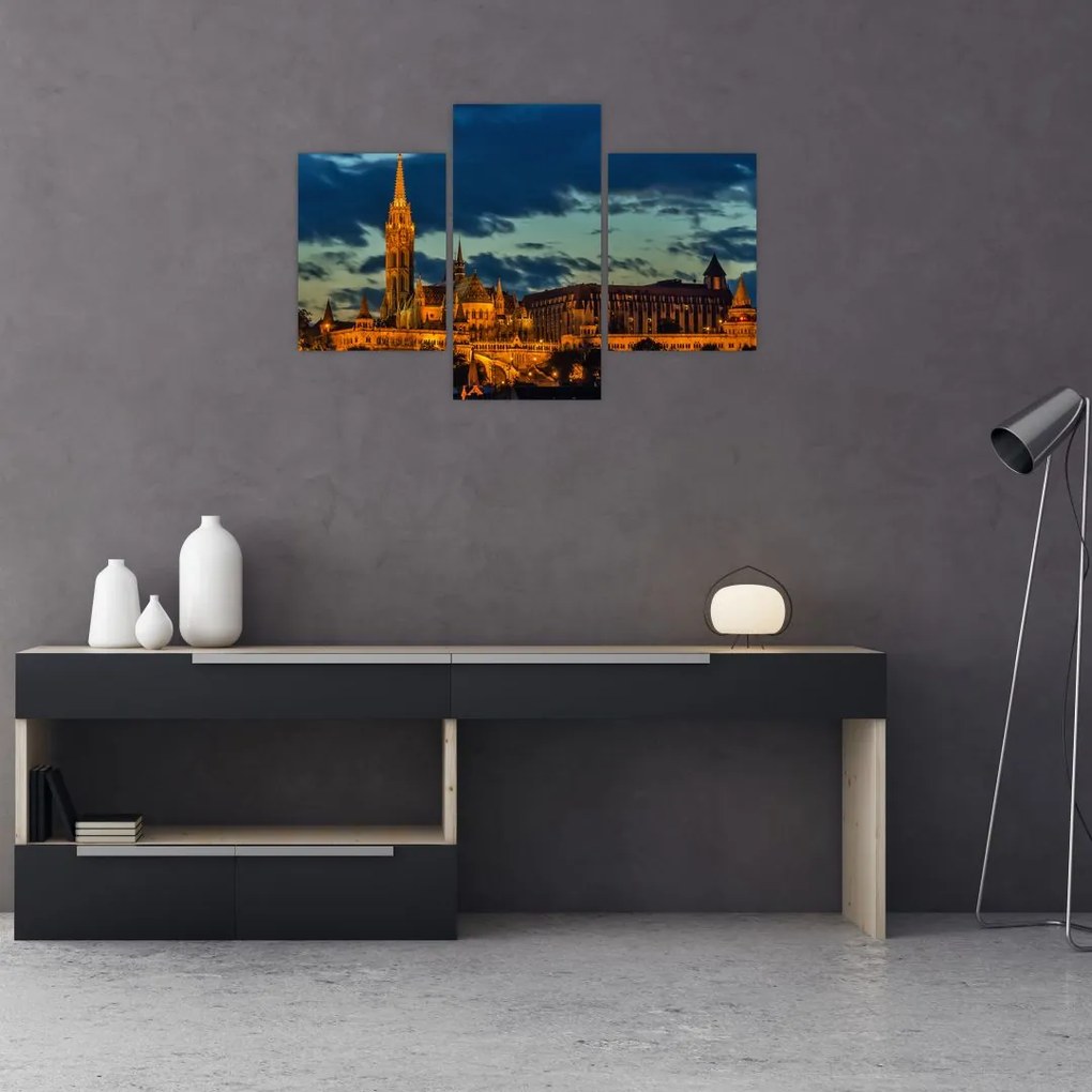 Tablou cu construcție iluminată (90x60 cm)