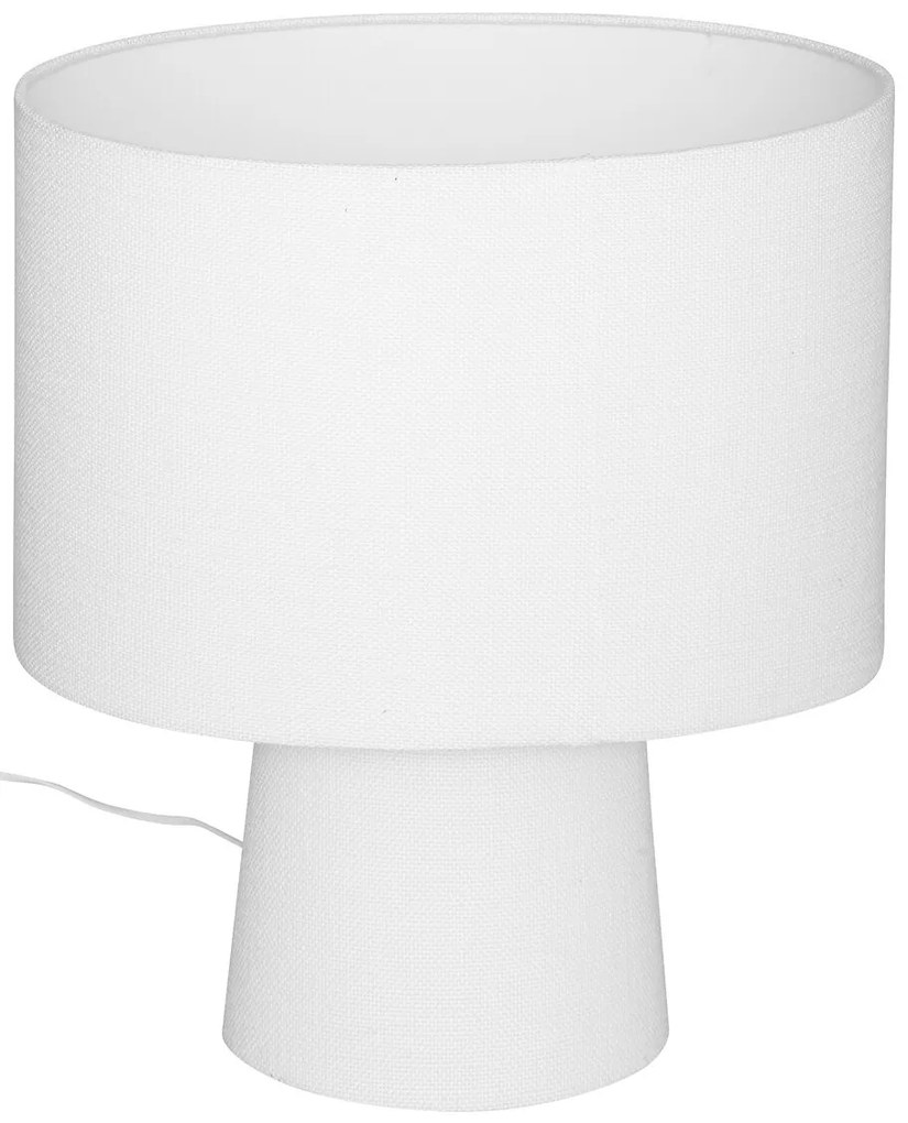 Lampa de masa EIRA cu abajur, alba, inaltime 45 cm