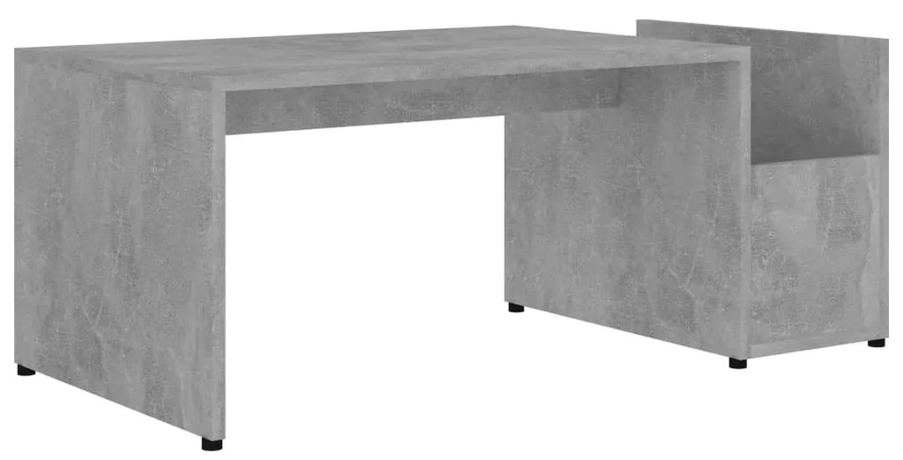 802925 vidaXL Măsuță de cafea, gri beton, 90 x 45 x 35 cm, lemn prelucrat