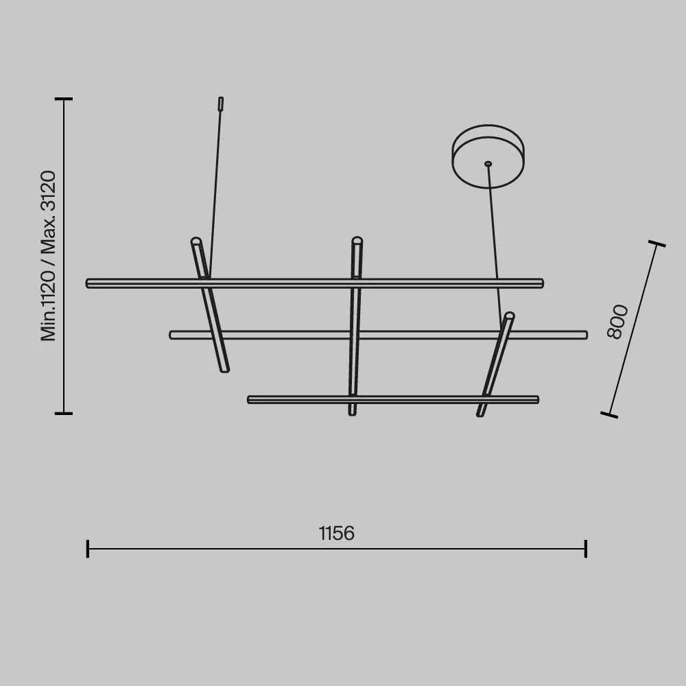 Lustra LED suspendata design modern Radiance