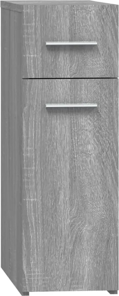 vidaXL Dulap de farmacie, sonoma gri, 20x45,5x60 cm, lemn prelucrat