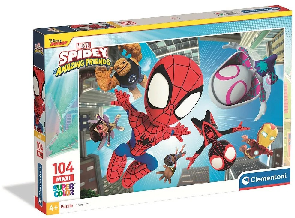 Omul Păianjen Spidey Puzzle maxi de 104 piese Clementoni