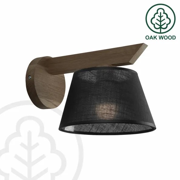 Aplică LED Brilagi ANTHONY 1xE14/40W/230V stejar nuc/negru