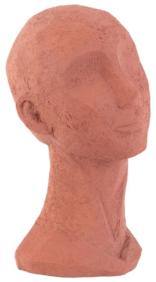 Statuetă decorativă PT LIVING Face Art, înălțime 28,4 cm, portocaliu teracotă