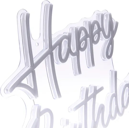 Atmosphera - Decorațiune neon LED de perete HAPPY BIRTHDAY LED/5V