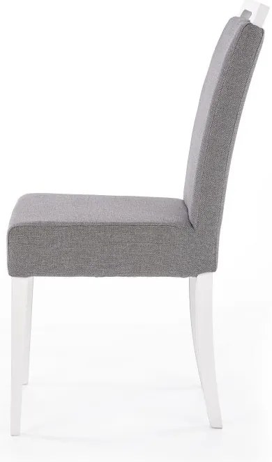 Scaun de bucaterie Clarion, gri/alb