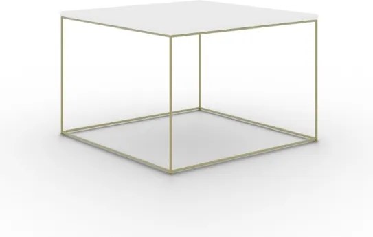 Măsuță de cafea RONI, ADRK Furniture (Culoare: Auriu / Stejar artizanal)