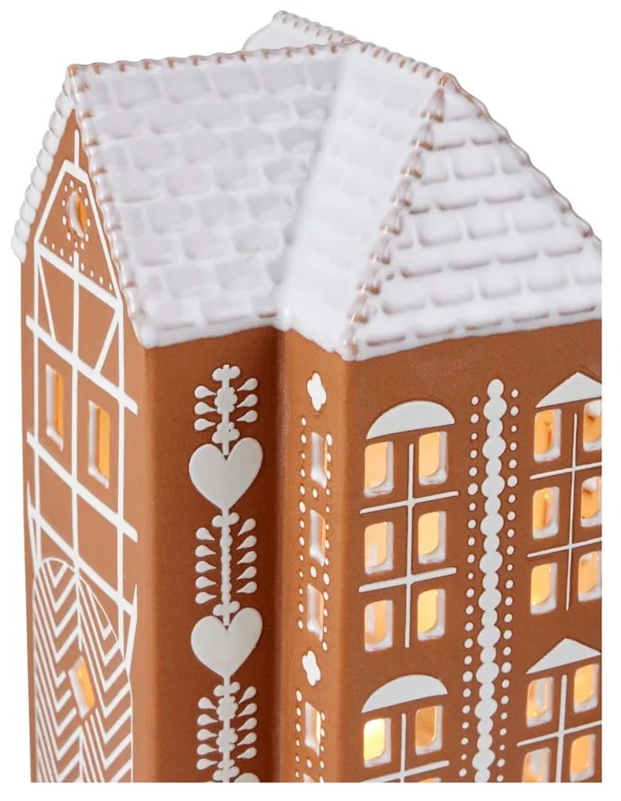 Sfeșnic pentru lumânări pastilă din ceramică Gingerbread Lighthouse – Kähler Design