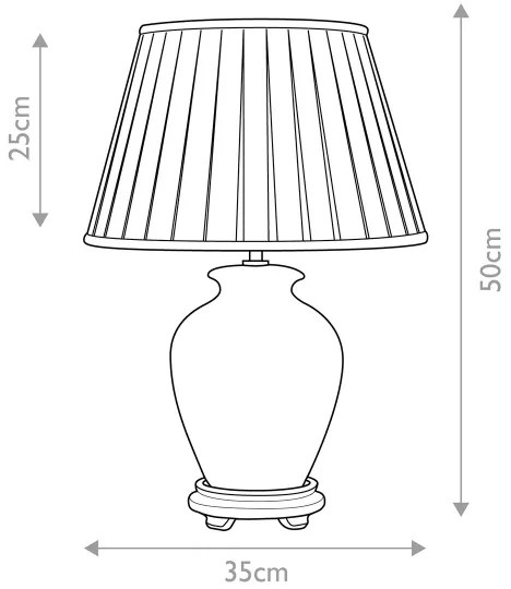 Lampă de masă Elstead DL-SOLING-TL SOLING 1xE27/60W/230V