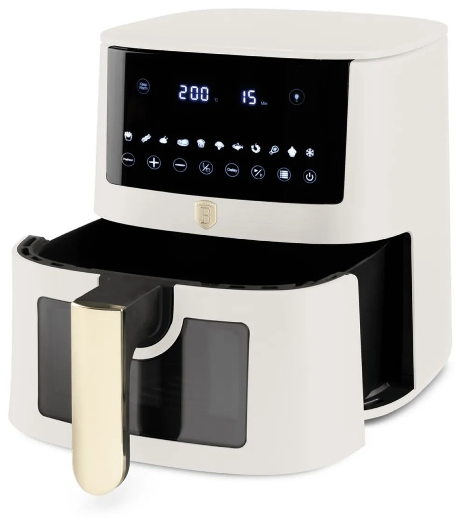 RESIGILAT - Friteuza aer cald capacitate mare 8 l, airfryer Sahara Berlinger Haus BH 9607