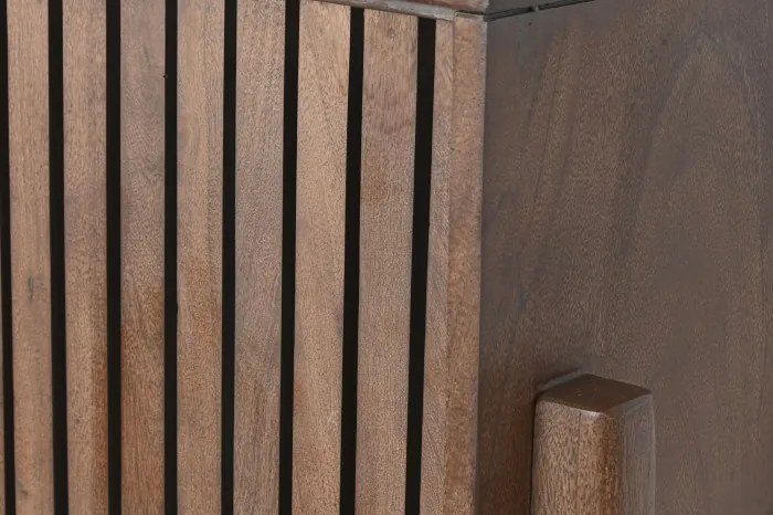 Bufet inalt, natur, din lemn de acacia si blat din terrazzo, Brione