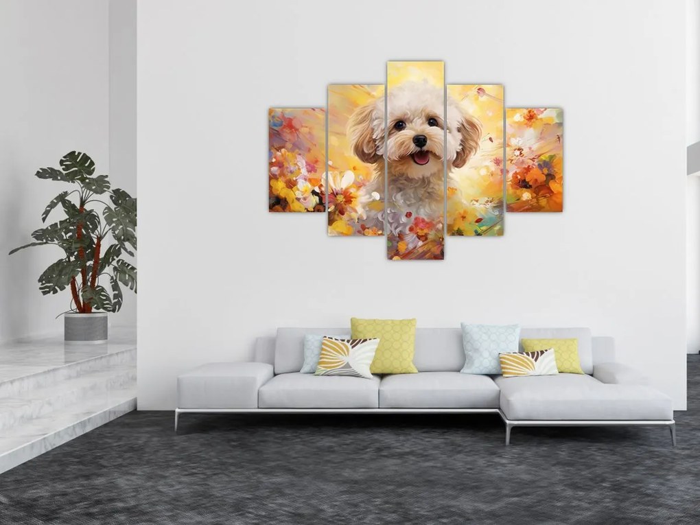 Tablou - Câine fericit (150x105 cm)