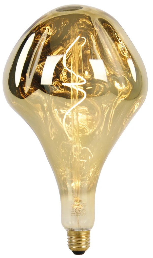 Lampă pendant de design neagră cu priză inclusă, cu bec LED reglabil - Cavalux
